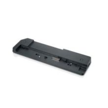 Base para portátil y replicador de puertos Fujitsu, modelo S26391-F1607-L109, en color negro con acoplamiento