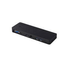 Base para portátil Fujitsu con replicador de puertos alámbrico USB 3.2 Gen 1 Type-C en color negro, SKU S26391-F1667-L100