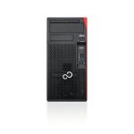 Fujitsu ESPRIMO P558 Intel Core i5 con 8 GB DDR4 RAM, 256 GB SSD y Windows 10 Pro, SKU VFY:P0558P253SPL. Ordenador PC de sobremesa en color negro y rojo.