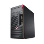 Ordenador de sobremesa Fujitsu CELSIUS W580 con procesador Intel Core i9-9900K, memoria RAM de 16 GB DDR4, SSD de 512 GB y Windows 10 Pro, en color negro y rojo, SKU: W5800W291SPL