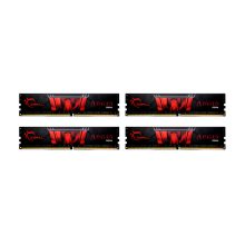 Módulo de memoria G.Skill Aegis de 64 GB, compuesto por 4 unidades de 16 GB cada una, DDR4 3200 MHz con SKU F4-3200C16Q-64GIS