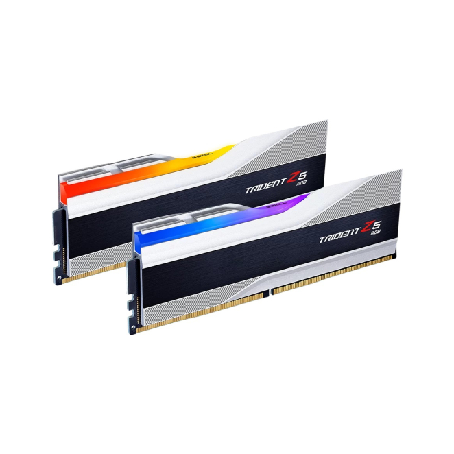 Módulo de memoria G.Skill Trident Z5 RGB 64 GB DDR5 Módulo de memoria G.Skill Trident Z5 RGB de 64 GB dividido en 2 x 32 GB con especificación DDR5, SKU F5-6400J3239G32GX2-TZ5RS
