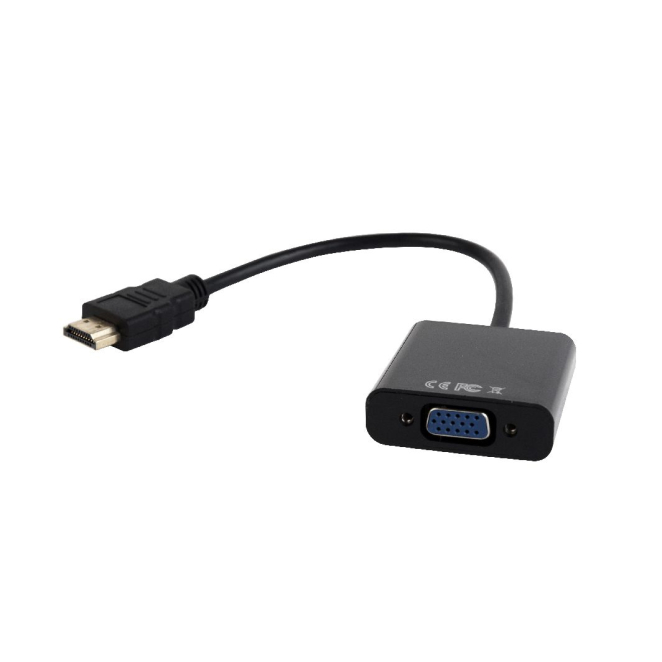Gembird adaptador de cable de vídeo 0,15 m HDMI a VGA negro Adaptador de cable de vídeo Gembird A-HDMI-VGA-03, 0,15 metros, HDMI tipo A a VGA, color negro