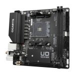 Placa base GIGABYTE A520I con soporte para CPUs AMD Ryzen 5000 Series, AM4, 6 fases de VRM digital, hasta 5300MHz DDR4 OC, PCIe 3.0 M.2, WiFi, GbE LAN, USB 3.2 Gen1, SKU A520I AC