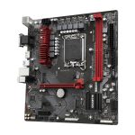 Imagen de la GIGABYTE B760M GAMING DDR4, una placa base compatible con CPUs Intel de 14ª generación, VRM digital de 6+2+1 fases, y hasta 5333MHz DDR4 (OC). SKU: B760M GAMING DDR4.