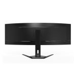 GIGABYTE Monitor de juegos curvo CO49DQ OLED con resolución 5120x1440, diseño 1800R, frecuencia de actualización de 144Hz, tiempo de respuesta de 0.03ms, tecnología KVM, FreeSync Premium Pro y puertos HDMI 2.1, modelo CO49DQ EK