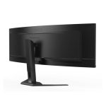 GIGABYTE Monitor de juegos curvo CO49DQ OLED con resolución 5120x1440, diseño 1800R, frecuencia de actualización de 144Hz, tiempo de respuesta de 0.03ms, tecnología KVM, FreeSync Premium Pro y puertos HDMI 2.1, modelo CO49DQ EK