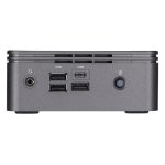 GIGABYTE barebone negro, modelo GB-BRI3H-10110, con procesador i3-10110U BGA 1528 a 2,1 GHz. SKU: GB-BRI3H-10110
