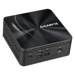 Imagen de la PC barebone UCFF GIGABYTE GB-BRR7H-4700 con procesador AMD Ryzen 7 4700U a 2 GHz, SKU GB-BRR7H-4700, en color negro.