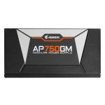 Imagen del producto GIGABYTE AP750GM, una unidad de fuente de alimentación con 750W, conector 20+4 pin ATX, color negro, SKU GP-AP750GM