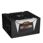 Imagen del producto GIGABYTE AP750GM, una unidad de fuente de alimentación con 750W, conector 20+4 pin ATX, color negro, SKU GP-AP750GM