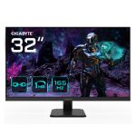 Monitor de juego GIGABYTE GS32Q de 31.5 pulgadas, resolución 2560 x 1440, 165Hz, tiempo de respuesta 1ms, brillo 300 cd/m², FreeSync Premium, HDR Ready, HDMI 2.0, Displayport 1.4, GS32Q
