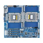 Imagen de la placa base GIGABYTE MZ73-LM1 con Socket SP5, formato ATX extendido y número de SKU MZ73-LM1