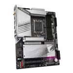 Imagen de la placa base GIGABYTE Z790 AORUS ELITE AX-W, compatible con procesadores Intel Core 14th CPUs, 16+1+2 Phases Digital VRM, up to 7600MHz DDR5 (OC), 4xPCIe 4.0 M.2, Wi-Fi 6E, 2.5GbE LAN, USB 3.2 Gen 2x2, SKU Z790 AORUS ELITE AX-W