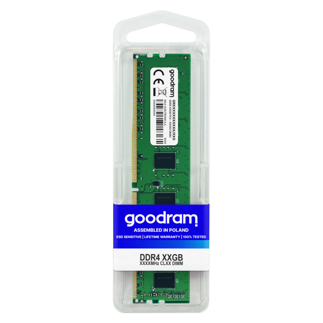 Goodram módulo de memoria DDR4 8 GB 3200 MHz Goodram módulo de memoria 8 GB DDR4, 3200 MHz, SKU GR3200D464L22S/8G
