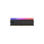 Módulo de memoria Goodram IRDM RGB DDR5 de 32GB, compuesto por 2 x 16GB, SKU IRG-68D5L34S/32GDC, destacándose la iluminación RGB.