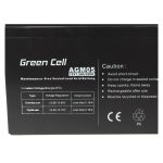 Batería Green Cell AGM05 para sistema UPS, de Sealed Lead Acid (VRLA) con 12 V y 7,2 Ah de capacidad.