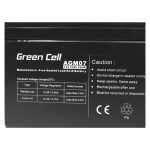 Batería Green Cell AGM de 12V y 12Ah, sellada de plomo ácido VRLA para suministro eléctrico, SKU AGM07