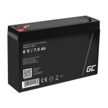 Batería recargable Green Cell AGM12, Sealed Lead Acid VRLA de 7000 mAh y 6 V, SKU: AGM12