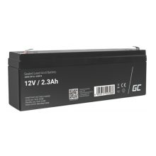 Batería Green Cell AGM18 diseñada para sistemas UPS con especificaciones de 12 V y 2.3 Ah