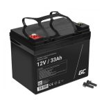 Batería Green Cell AGM21 Sealed Lead Acid (VRLA) de 12V y 33Ah, ideal para sistema UPS, SKU AGM21