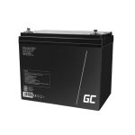 Imagen de la batería Green Cell modelo AGM25, sellada de ácido de plomo con 12 voltios y 75 amperios-hora, SKU AGM25, usada para sistemas de UPS.