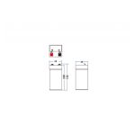 Batería Green Cell 4 V 4,5 Ah para sistema UPS, modelo AGM36