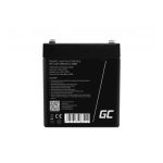 Imagen de la batería Green Cell AGM44 para sistemas UPS, tipo Sealed Lead Acid con tecnología VRLA, 12 voltios y 4.5 amperios hora.