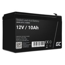 Green Cell batería AGM50 para sistema UPS con tecnología VRLA AGM, 12V y capacidad de 10Ah