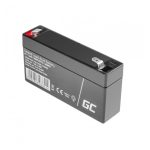 Batería Green Cell AGM52 de plomo sellada VRLA, ideal para sistemas UPS, con 6 V y 1,2 Ah. SKU AGM52