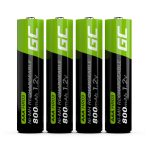 Green Cell GR04 pila doméstica recargable AAA, tecnología Níquel-metal hidruro (NiMH), ideal para dispositivos electrónicos. SKU: GR04