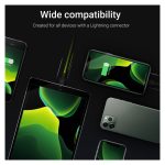 Green Cell KABGC12 cable con conector Lightning 2 metros en color negro, ideal para dispositivos Apple