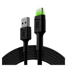 Green Cell KABGC13 cable USB 2.0 de 2 metros color negro, con conectores USB A y USB C