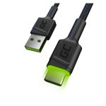 Green Cell KABGC13 cable USB 2.0 de 2 metros color negro, con conectores USB A y USB C