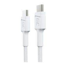 Cable USB Green Cell GC PowerStream USB 3.2 Gen 1 blanco, 0.3 metros, SKU KABGC31W