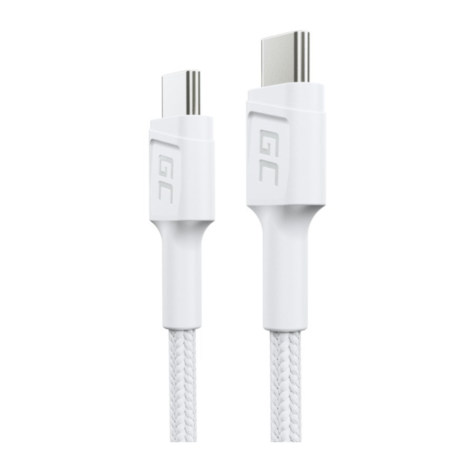 Green Cell cable USB PowerStream USB 3.2 Gen 1 0.3 m Blanco Cable USB Green Cell GC PowerStream USB 3.2 Gen 1 blanco, 0.3 metros, SKU KABGC31W
