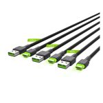 Green Cell KABGCSET01 cable USB de 2 metros, conector USB A a USB C, en color negro
