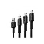 Cable de conector Lightning Green Cell KABGCSET04, negro de 2 metros