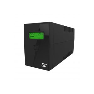 Sistema de alimentación ininterrumpida Green Cell UPS01LCD con pantalla LCD, 0,6 kVA, 360 W, 2 salidas AC