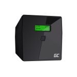 Green Cell UPS03 UPS de línea interactiva con capacidad de 1,999 kVA y 600 W, con cuatro salidas AC (SKU UPS03)