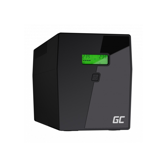 Green Cell UPS Línea Interactiva 3 kVA 1200 W Green Cell UPS05 sistema de alimentación ininterrumpida, Línea interactiva con 3 kVA, 1200 W y 5 salidas AC, SKU UPS05