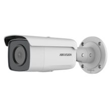 Cámara de seguridad IP Hikvision DS-2CD2T66G2-2I(2.8mm)(C) en forma de bala, para interior y exterior, con resolución 3200 x 1800 pixeles, montada en techo o pared.