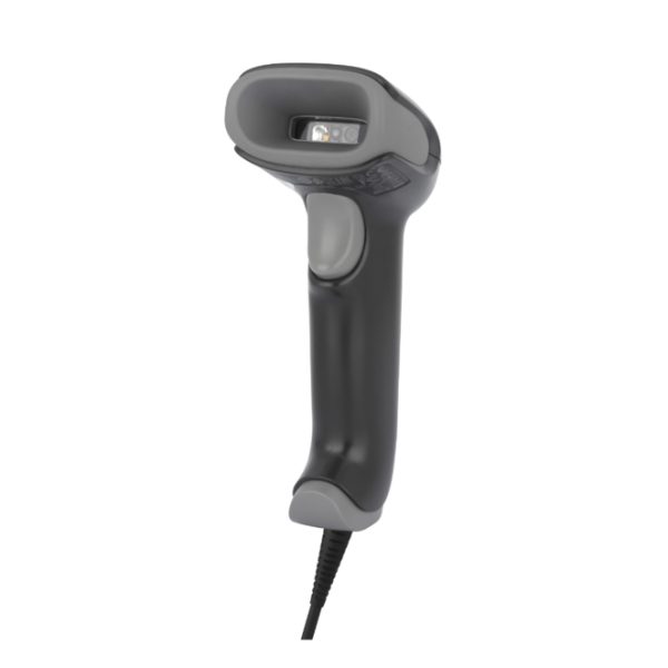 Lector de códigos de barras portátil Honeywell Voyager XP 1470g, compatible con códigos 1D/2D, color negro y gris, SKU 1470G2D-2USB-1-R