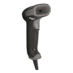 Lector de códigos de barras portátil Honeywell Voyager XP 1470g, compatible con códigos 1D y 2D. Color negro y gris, SKU 1470G2D-6USB-1-R.
