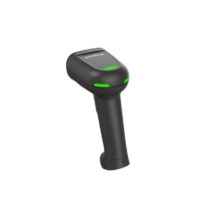 Imagen del lector de código de barras Honeywell modelo 1960LI-2USB-R, portátil con tecnología LED, compatible con códigos 1D y 2D en color negro