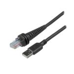 Cable de serie Honeywell negro de 2 metros con conector USB y LAN, SKU CBL-860-200-S04