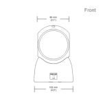 Escáner de código de barras Honeywell Metrologic MS7120 Orbit 1D en color gris, modelo MK7120-71A38. Ideal para TPV y movilidad profesional.