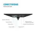 HP Monitor de Videoconferencia FHD E24mv G4 de 24 pulgadas, 169L0AA#ABB. Ideal para videollamadas y trabajos multimedia.