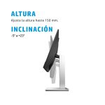 HP Monitor de Videoconferencia FHD E24mv G4 de 24 pulgadas, 169L0AA#ABB. Ideal para videollamadas y trabajos multimedia.