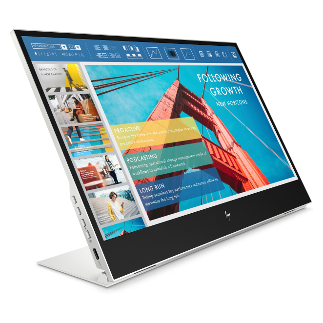 HP E-Series Monitor portátil E14 G4 2 Monitor portátil HP E14 G4 E-Series, vista lateral